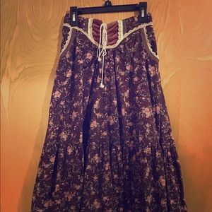 Gunne Sax Prairie Skirt